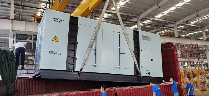 華全房地產業用靜音柴油發電機組生產完成，安裝調試